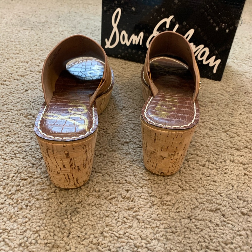 NEW Sam Edelman Ranger Platform Wedge Brown Suede - Picture 9 of 11
